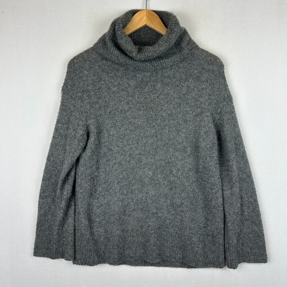 Rails Imogen Thunder Cashmere Blend Turtleneck Sweater Grey Women's Size XS